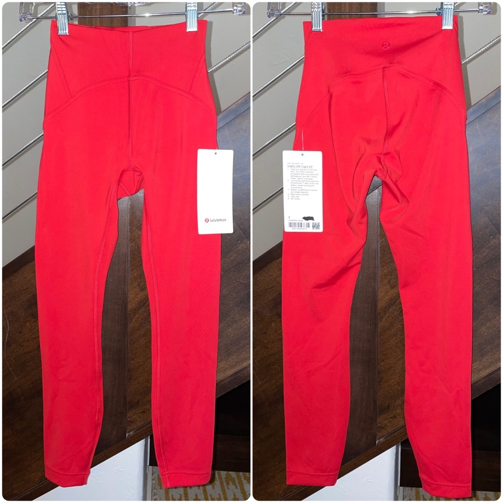 Lululemon InStill High-Rise Tight 25" - dark red